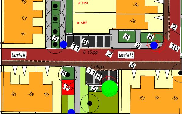 opgenomen. Gondel 11: Er zijn 2 parkeervarianten uitgewerkt. De bewoners hebben d.m.v. een stemprocedure voor variant 2 gekozen.