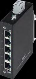 Onderlinge communicatie tussen routers is mogelijk via een standaard ethernet communicatie (TCP/IP). Ethernet switch met 5 of 8 poorten.