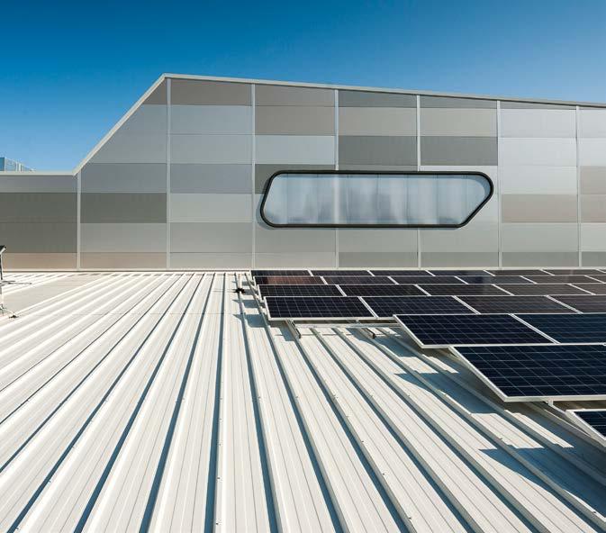 Algemeen 103 RW Trapezoidal Roof dakpanelen gecombineerd met zonnepanelen Sneller bouwen