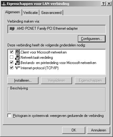 Opmerking: Mogelijk hebt u de cd-rom met Windows Server 00 nodig tijdens de installatie.