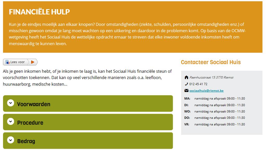 Inspirerende website Toegankelijke, up-to-date info & contact Warm