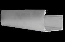 Dakgoten Veranda's Luxe aluminium dakgoot 12,5x6,5 cm, inclusief doorvoer en bevestigingsmateriaal.