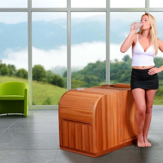 Omdat deze sauna voorzien is van onze unieke stralingselementen met therapeutische werking, ervaar je alle gezondheidsvoordelen van een Health Mate