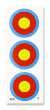Hoofdstuk 19: BLAZOENEN 19.101 Typen Blazoenen Binnen de discipline wordt een door World Archery internationaal erkend blazoen gebruikt met een diameter van 40 cm.