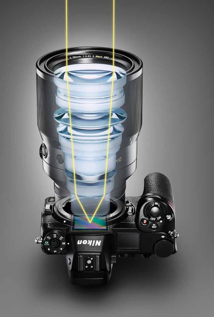Beeldsensoren die optische prestaties van een hoger niveau maximaliseren Nikon heeft gebruik gemaakt van aangepaste beeldsensoren om maximale optische prestaties van de NIKKOR Z te realiseren en het