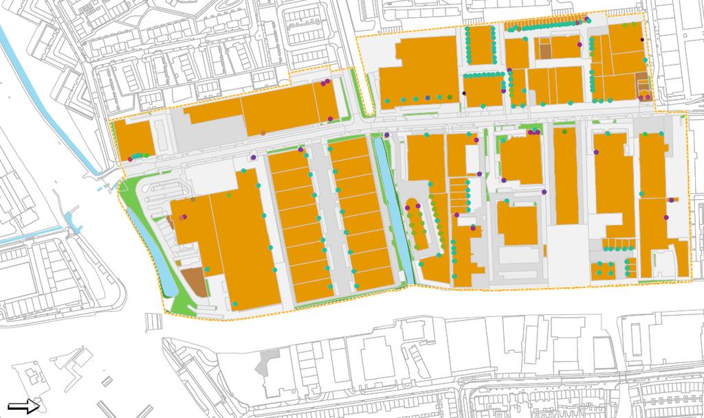 Rooseveltstraat Bedrijventerrein Rooseveltstraat ligt in de buurt Gasthuiswijk, ten oosten en westen van