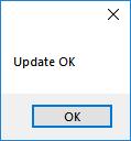 7. Klik op OK 8. De update wordt nu uitgevoerd. LET OP, verbreek de verbinding niet! 9.