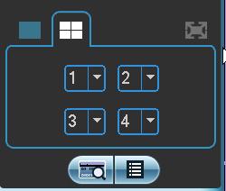 4 : Selectie van de camera s en mozaïeken Om een aanpassing te maken moet de weergave gestopt zijn.