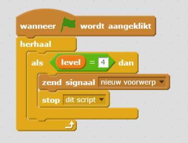 Opmerking: er moet eerst 1 seconde gewacht worden, omdat heel in het begin van het spel het aantal levens al 0 is (dit wordt bij de start van het spel veranderd) 4.