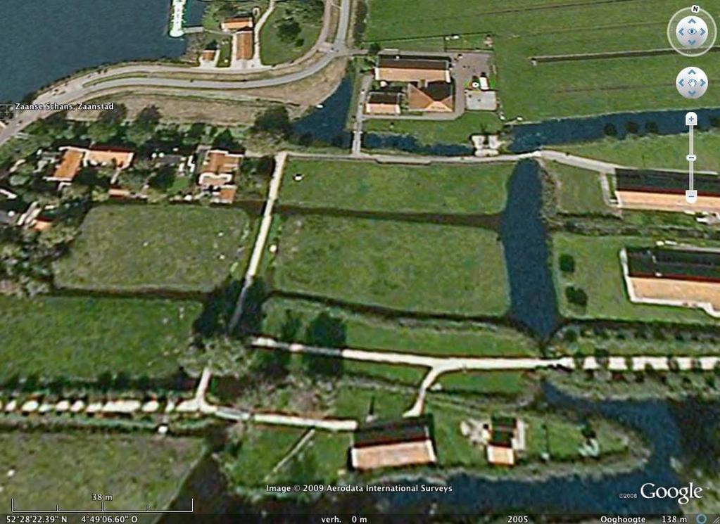De Oude Zaanse Molenkaart en Google Maps Op geschiedkundige basis kunnen plaatsbepalingen worden gedaan naar voormalige plekken waar molens hebben gestaan. De molenkaart is hiervoor het uitgangspunt.