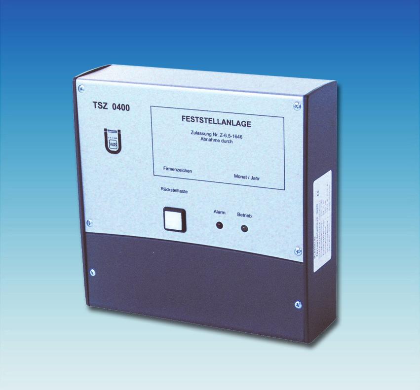 Centrale TSZ 000 met netdeel Maten De centrale TSZ 000 vervult meerdere functies: Stroomverzorging van de aangesloten brandmelders en houdmagneten, Controle en beoordeling van de brandmelder, tijdens