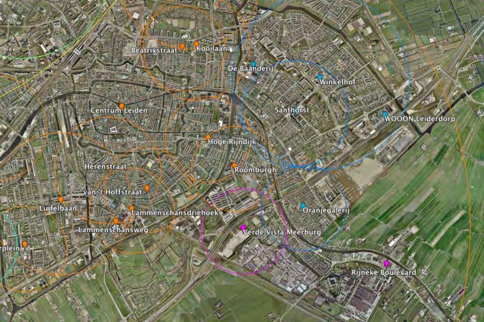 Hoge Rijndijk Leiden Buurtcentrum Ligging Hoge Rijndijk met bijhorend primair verzorgingsgebied en concurrentie Verzorgingsgebied Bron: Google, bewerking door RMC Kerngegevens