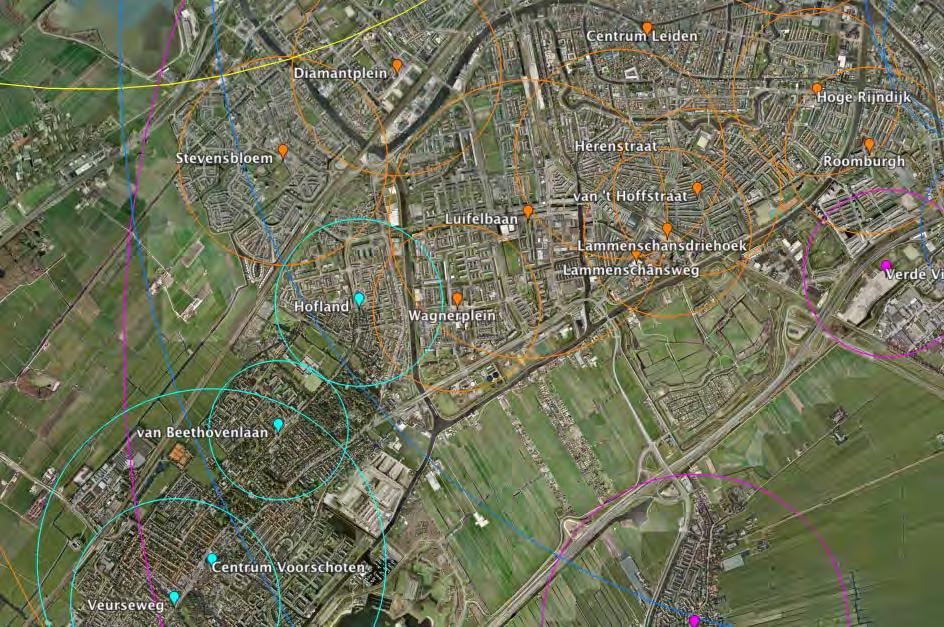 Wagnerplein Leiden Buurtcentrum Ligging Wagnerplein met bijhorend primair verzorgingsgebied en concurrentie Verzorgingsgebied Bron: Google, bewerking door RMC Kerngegevens Verkooppunten