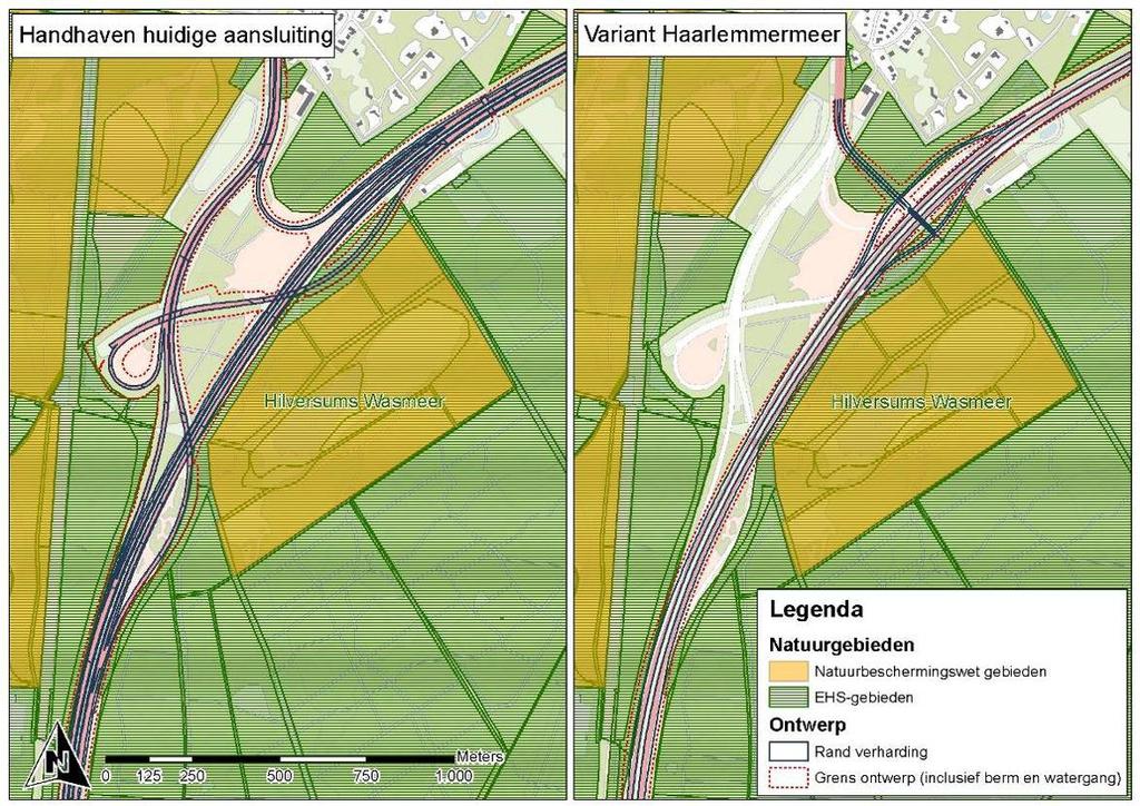 De toekomstige knooppunt functie wordt niet langer aangehouden. Daarmee wordt de huidige aansluiting Hilversum te uitgebreid voor zijn huidige functie als aansluiting.