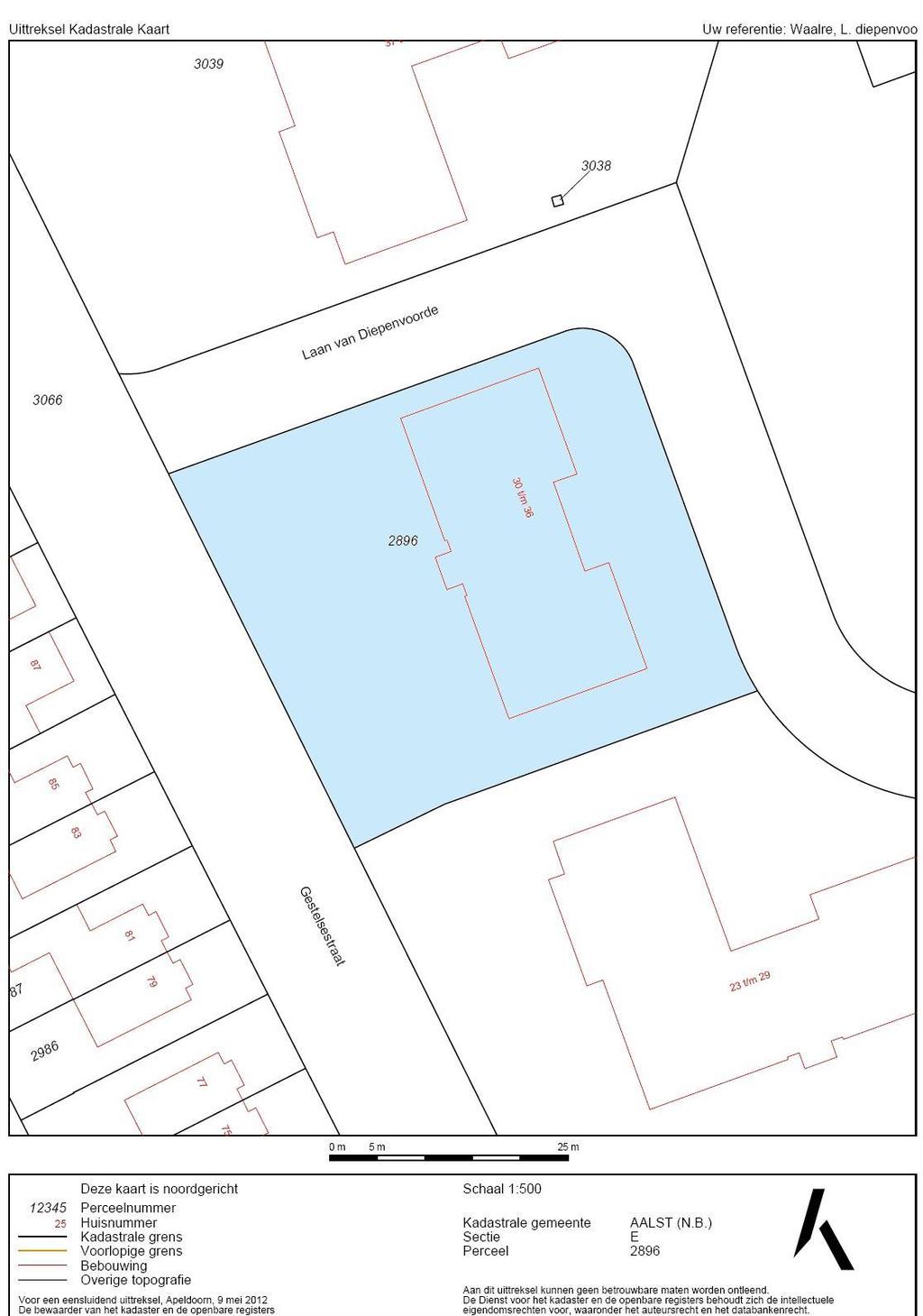 Kadastrale kaart Bestemmingsplan Het bestemmingsplan is te raadplegen op www.ruimtelijkeplannen.