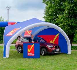 Pneumatic tent specials TRIPOD Pneumatische (opblaasbare) tenten zijn handige eye-catchers op je event of feest.