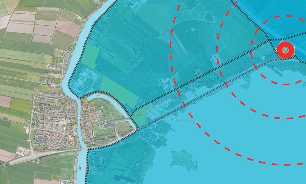 Plangebied binnen de Hollandse Waterlinie Fort Kijkuit Kazemat Vreeland
