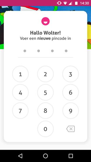 Je mag zelf een pincode bedenken. Een pincode bestaat uit vier cijfers en bij het instellen moet je deze een tweede keer invoeren ter bevestiging.