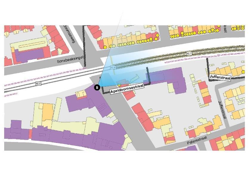 Apeldoornseweg Inpassingscategorie conceptvisie: - traject: overkantrelatie (cat.2) - brug: zichtrelatie (cat.1) Maatregelvolgorde conceptvisie - traject: II (bron/innov.