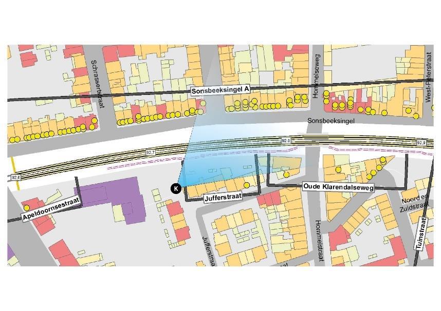 Jufferstraat Inpassingscategorie conceptvisie: - traject: overkantrelatie (cat.