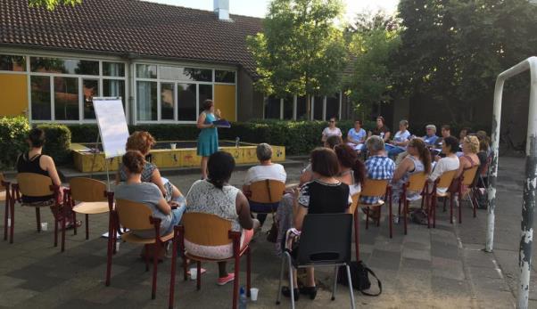 school om het verloop van het overblijven te evalueren.