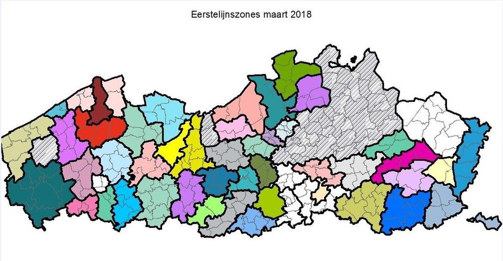 EERSTELIJNSZONES STAND VAN ZAKEN Oproep juli 2017 Indiening voorstellen december 2017 49 zones goedgekeurd maart 2018 Afronding voor zomer 2018 (nog