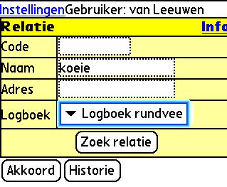 Handleiding gebruik VetTrack Visites invoeren met VetTrack is mogelijk in drie stappen, namelijk; 1. Selecteren van een relatie en de locatie/het logboek/rekeningtype. 2.