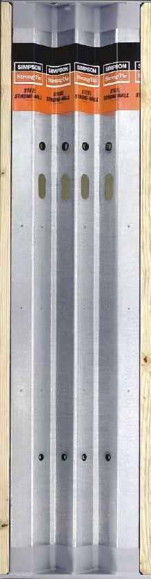 De oplossing met het Steel Strong-Wall -paneel van Simpson Strong-Tie, die werd ontwikkeld voor een grote zijdelingse stabiliteit van gevels met grote