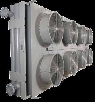 luchtverwarming en/of drogen aan de hand van luchtverhitters geschikt voor stoom, oververhit water, warm water of thermische olie.
