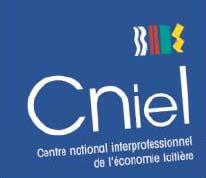 France : le CNIEL Centre National Interprofessionnel de l Economie Laitière Crée en 1973 : producteurs + transformateurs 2 objectifs principaux : Faciliter les relations entre producteurs et