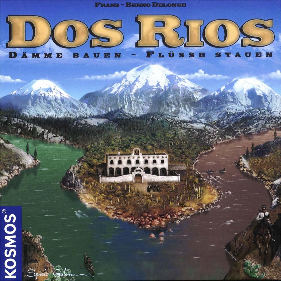 Spelidee Dos Rios Kosmos, 2004 DELONGE Franz-Benno 2-4 vechtlustige dammenbouwers vanaf 12 jaar ± 60 minuten Op een variabel speelbord zoeken twee rivieren hun weg vanuit de bergen naar het dal.