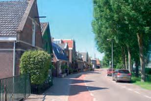 De individuele woning is in deze gevallen afgestemd op de eenheid binnen de rij. Een andere uitzondering vormt de Amstelveenseweg, waar het lint geen landelijk karakter heeft.