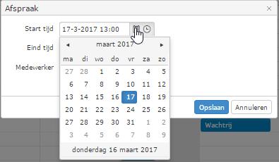 Door op de kalender te klikken kunt u een datum selecteren waarop de schakeling actief moet zijn: Door op de klok te klikken kunt u een tijd selecteren waarop de schakeling actief moet zijn: Herhaal
