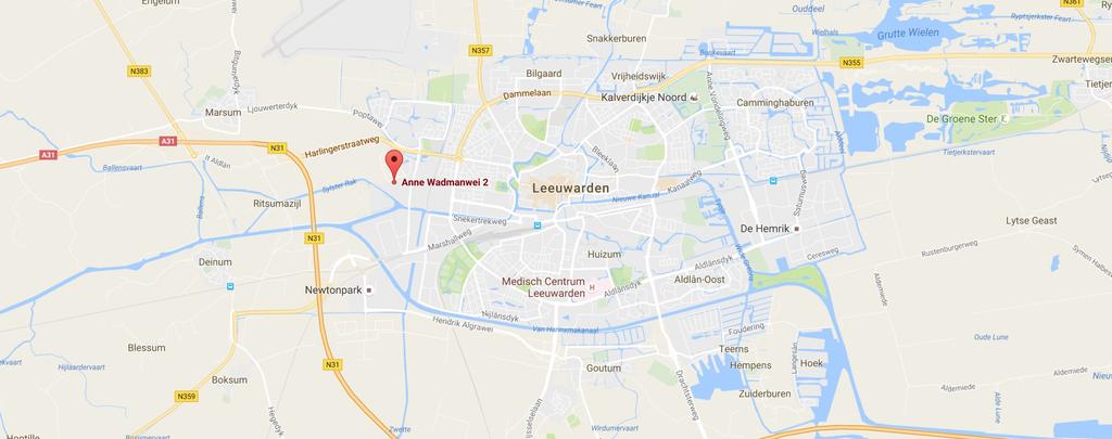 Ligging en bereikbaarheid Het object is gelegen op Businesspark Leeuwarden