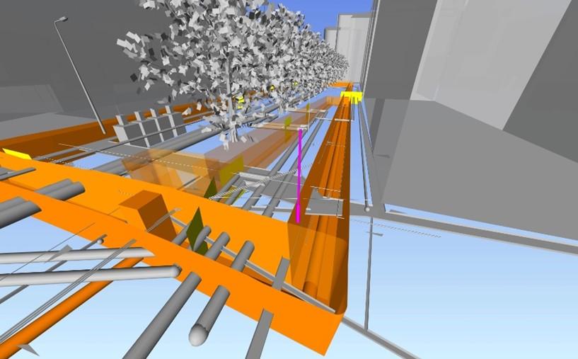 Station NLCS Pas de NLCS-standaard (Nederlandse 2D CAD-standaard) toe bij het maken van een ontwerp voor de openbare ruimte.