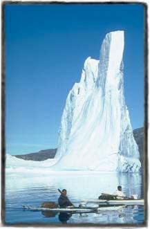 De oppervlakte van Groenland is meer dan 2 miljoen vierkante kilometer.