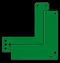 GfS Exit Control 179 montage hulpstukken bij deurkrukken 52 mm Montage hulpstuk bij glasdeuren, rechts en links toepasbaar, voor korte en normale deurschilden (17,5cm) Afstand tussen deurkruk en