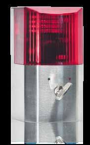 flitslicht en Alarm (100 db/1 m) Leverbaar met geïntegreerde voeding of stekker/stopcontact Geschikt voor (draadloos) deur reed contact Afmetingen (B x H x D) 120 x 300 x 68 mm Levering omvat 1x GfS