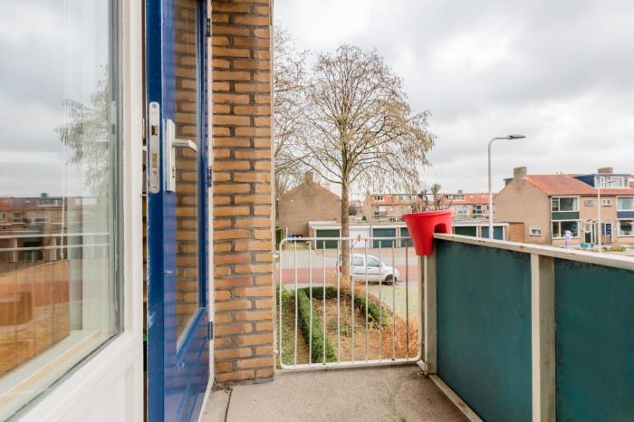 Het grootste balkon is bereikbaar vanuit de 1