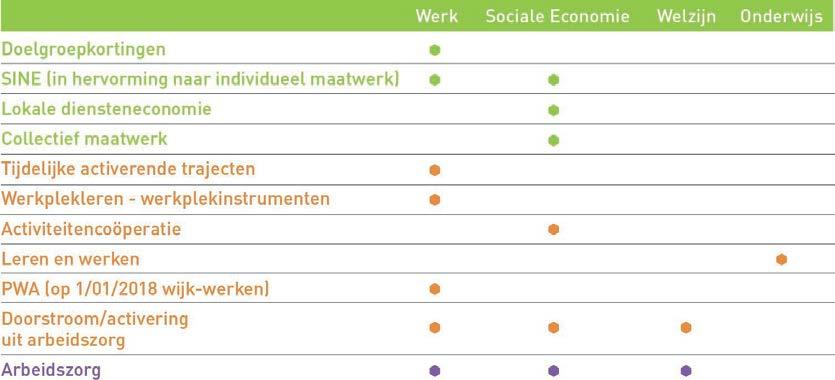 1 Zorg om tewerkstelling en participatie = beleidsdomeinoverschrijdend De zorg om de tewerkstelling en participatie van kansengroepen is een gedeelde zorg en is met andere woorden