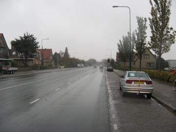 3.2 Rijnsburgerweg (kruising Floresstraat - rotonde Floralaan) Het eerste deel van de Rijnsburgerweg is gelegen tussen de kruising met de Floresstraat en de rotonde met de Floralaan en wordt getoetst