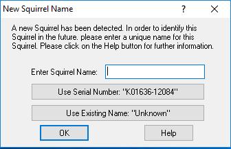 3.0 Instellen van de Squirrel datalogger kanalen: Vul een naam in voor uw Mini Squirrel datalogger