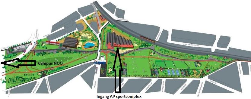 6 Plattegronden AP sportcomplex Park Spoor Noord Campus Spoor