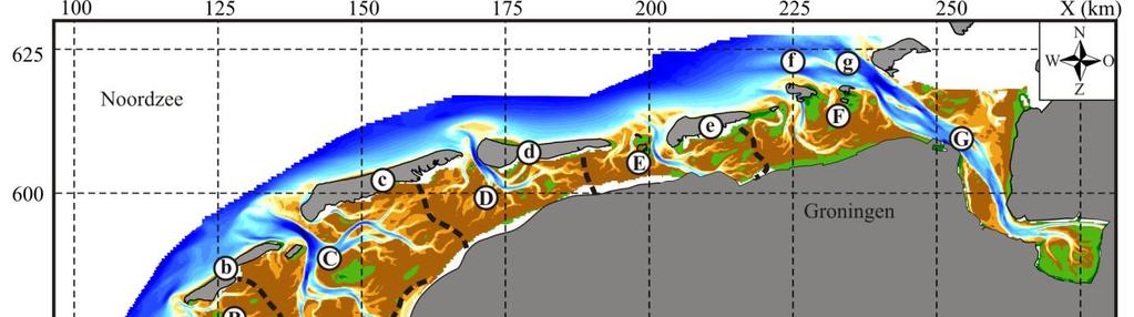 Elias et al. (2012) concluderen dat de ontwikkeling van de Waddenzee gedomineerd wordt door de ingrepen in het kustsysteem.
