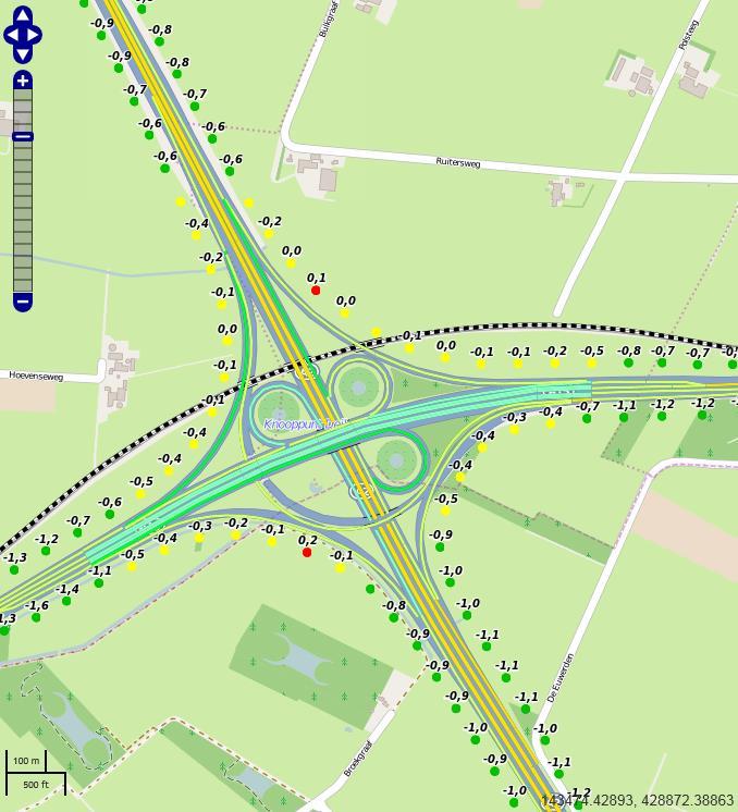 1 Inleiding In het nalevingsverslag over 2014 is geconstateerd dat in het jaar 2014 de geluidproductieplafonds (GPP) langs de A2 tussen kilometer 89.4 en 91.0 en A15 tussen kilometer 114.3 en 116.