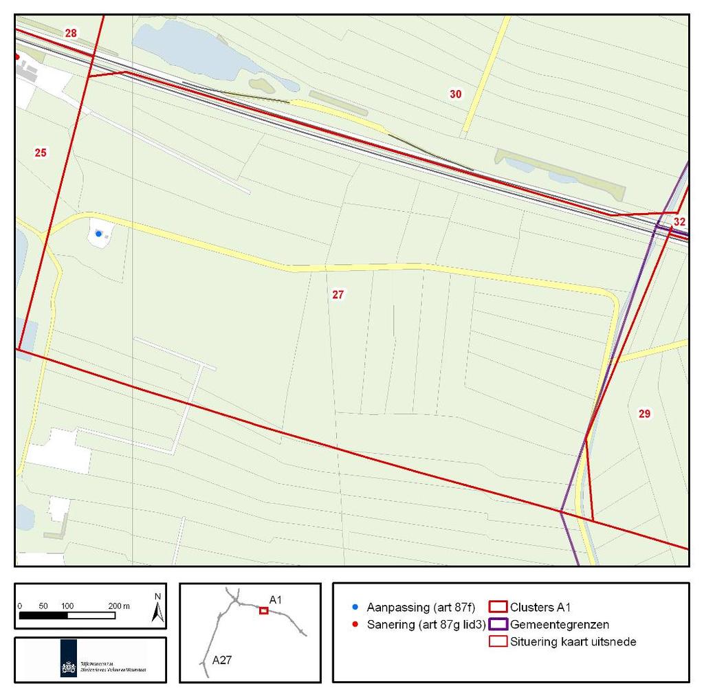 8.2.5 Zeldersche Wetering (cluster 27) Cluster 27 ligt tussen de woonkern van Baarn en de gemeentegrens van Amersfoort aan de zuidzijde van de A1.