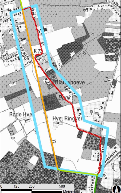 Rood: tracé Donkweg, Oude Baan Oranje: tracé langs spoor Bron: startnota Vanaf de Bontstraat zijn er 2 mogelijkheden om aan te sluiten op de fietstunnel onder de Kalmthoutsesteenweg: via de Wildertse