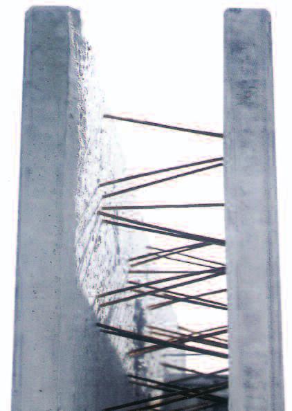 Het Fabiton Holle Wandsysteem bestaat uit op maat gemaakte betonnen holle wandelementen. De elementen worden in het werk aaneengeschakeld.