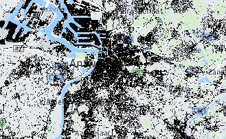 1976, 1988 en 2000 (1ha resolutie, Figuur 14) De Copernicus data laten toe om het proces urban sprawl te becijferen voor de periode 2006-2012.