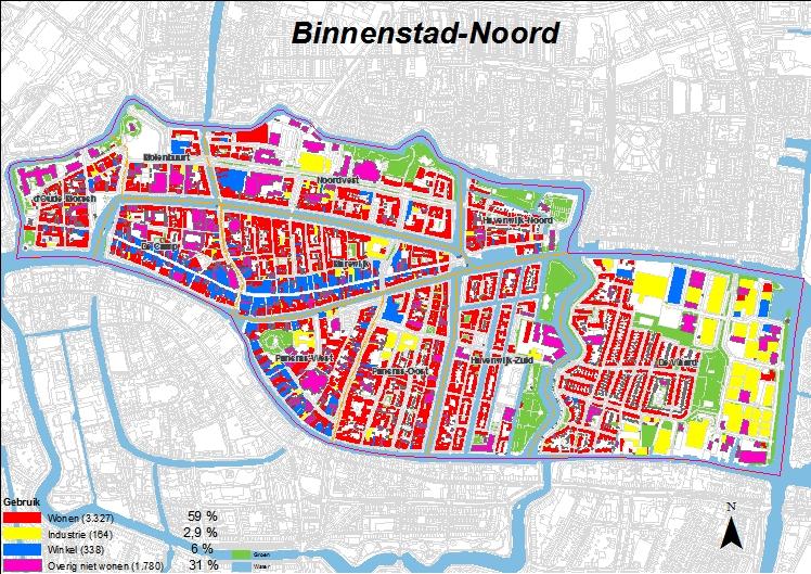 Binnenstad Ligging Binnenstad ligt op de buurt de Waard na binnen de singels; het wordt begrensd door de Nieuwe Rijn, de Morssingels, Rijnsburgersingel, Maresingel, Herensingel en Zijlsingel.